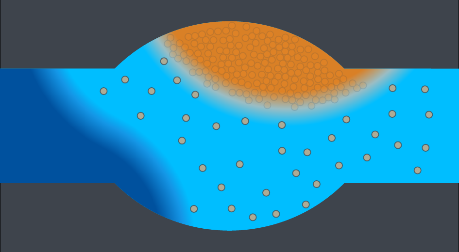 Modeling of precipiation in porous media with a diffuse interface ansatz